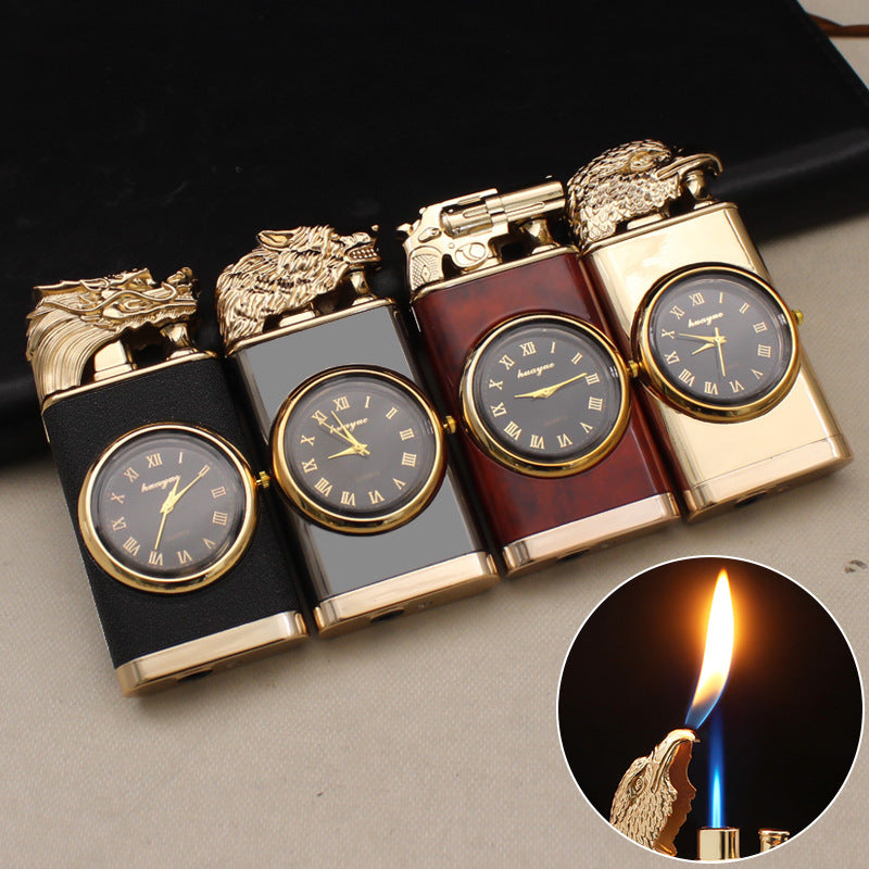 Windproof Jet Flame Gift for Modern Style – Dual Fire Metal Lighter